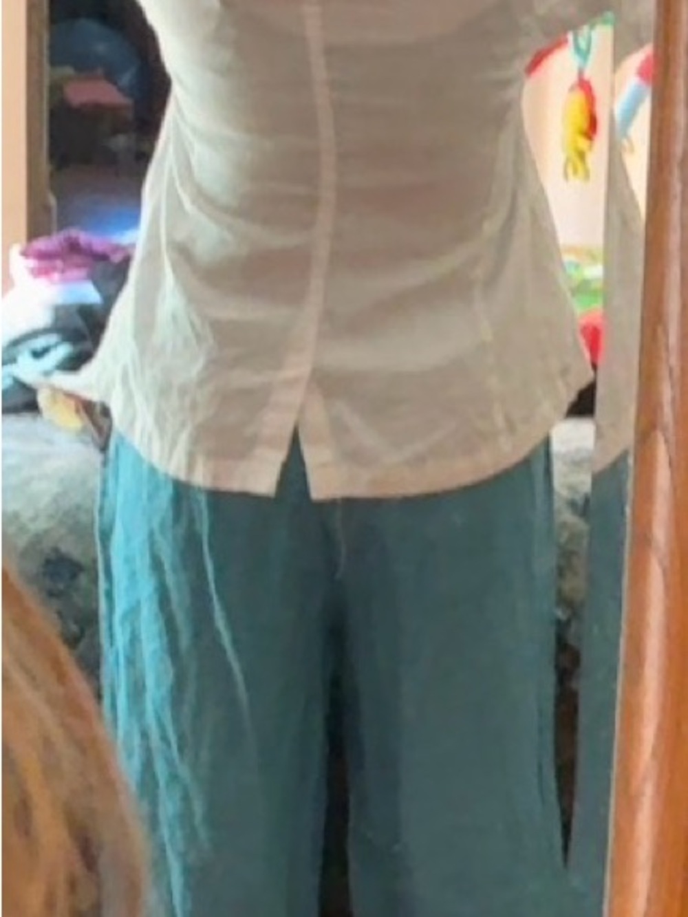 Eileen Fisher White Lightweight Linen Blazer - Picture 3 of 4